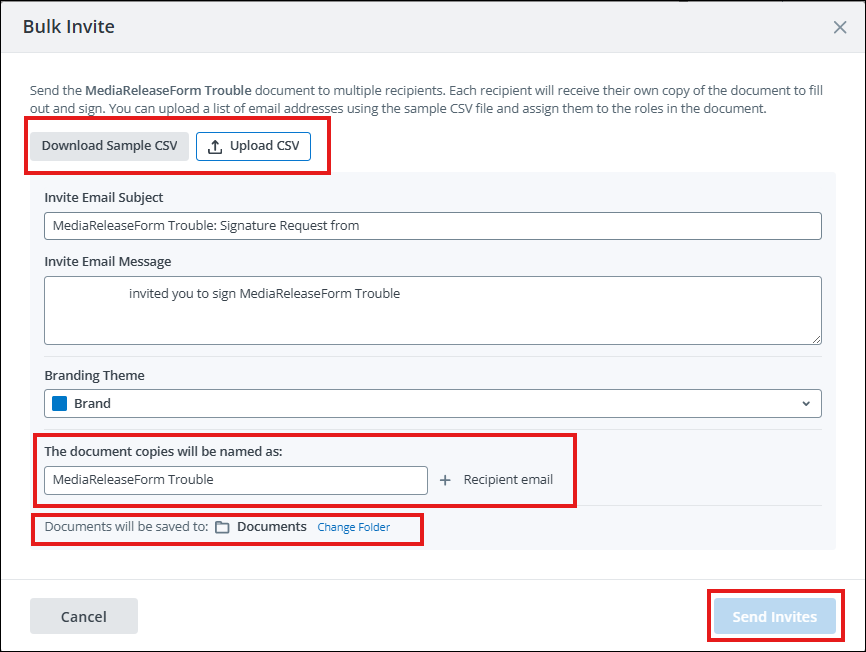 Download sample CSV screenshot